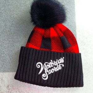 Victoria Secret Plaid Beanie